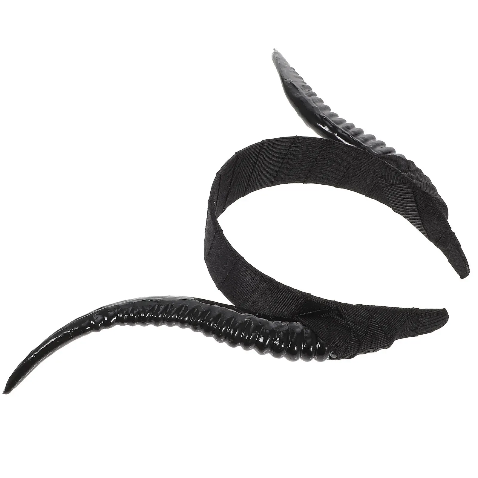 

Halloween Devil Horn Headband Simulation Gothic Hair Hoop Party Cosplay Performance Headwear Horn Hair Band Gothic Headband