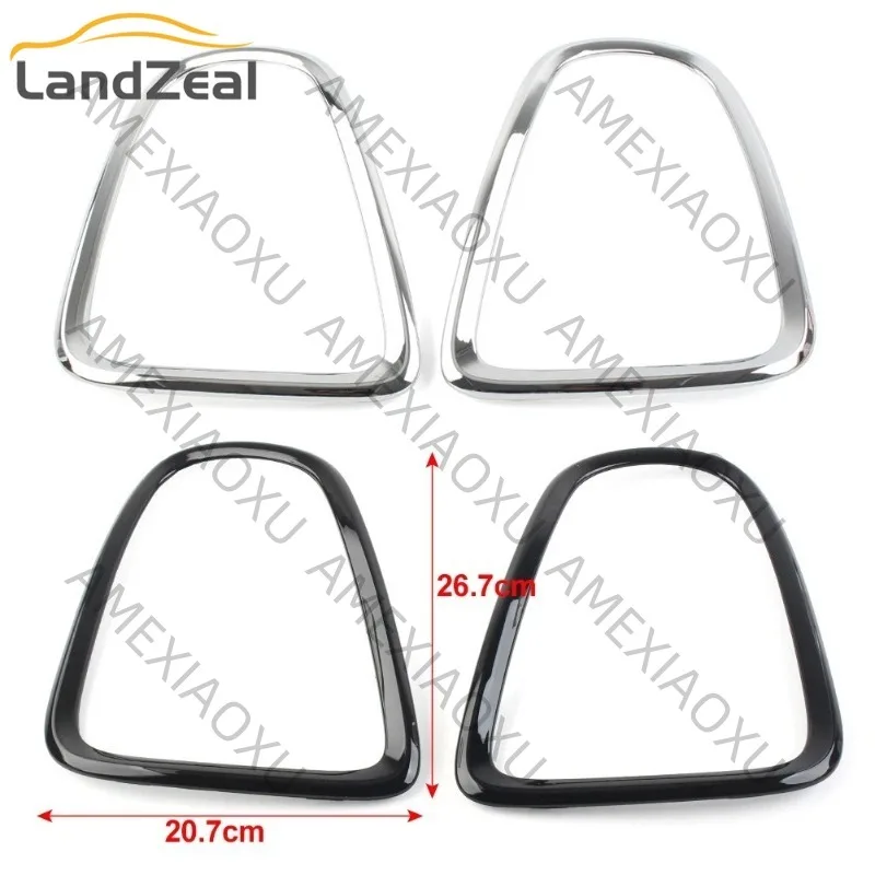 51132752243 51132752244 51132296297 1 Pair Sliver / Black Tail Light Bezel Cover Trim For BMW Mini Cooper R55 R56 R57 R58 R59-