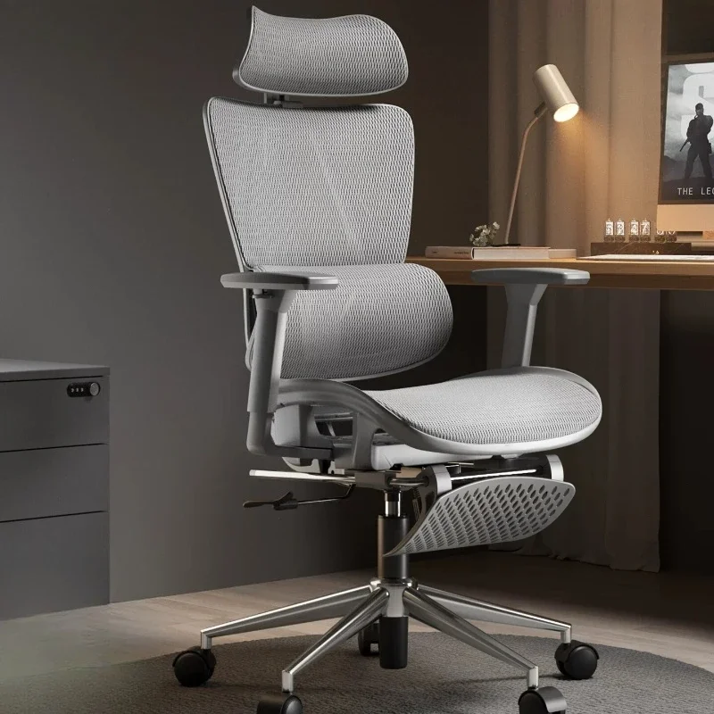 Office Chair Ergonomic Mesh High Back Lumbar Support Adjustable Headrest Recliner Swivel Computer Desk Chair Office Home