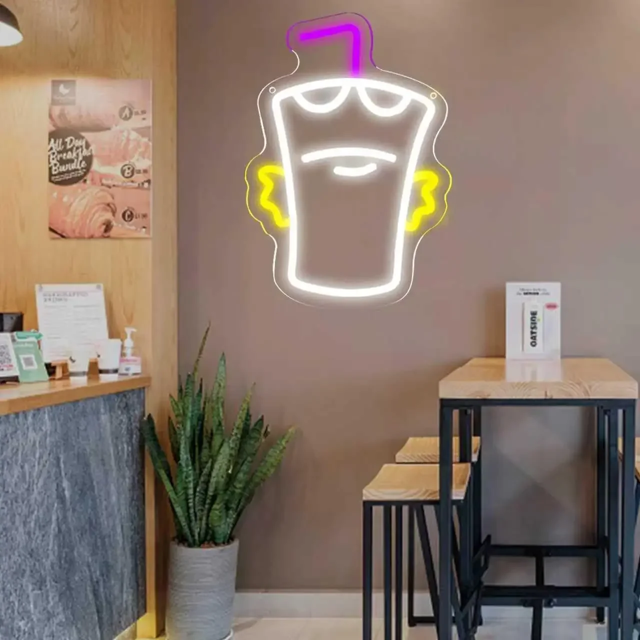 Arrogant Coca Cola Cup-letrero de neón con luz LED de neón, decoración de pared para sala de jugadores, dormitorio, cafetería, sala de estar, Bar, regalos de fiesta, alimentación USB