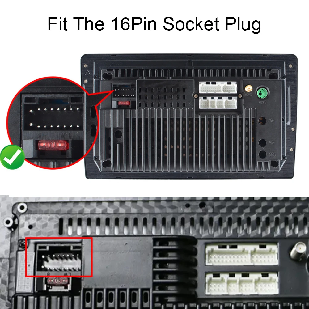 Arnés de cables Universal para Radio de coche, cableado estéreo, USB, adaptador GPS, 16 Pines, para Hyundai, Honda, Nissan, Kia, Ford, Toyota, VW