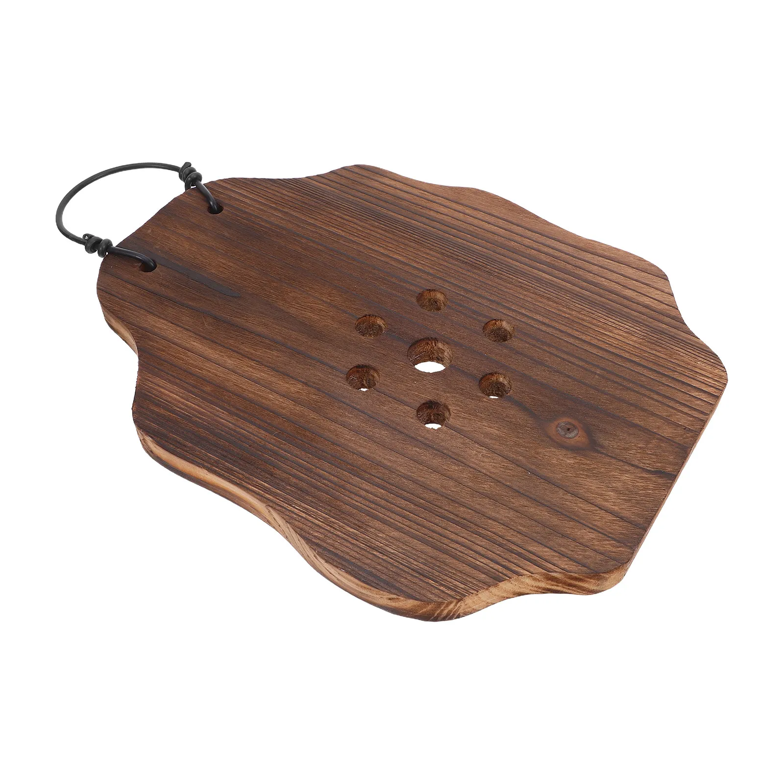 Vertical Garden Wall Planter for Staghorn Fern, Orchid & Air Plants – Solid Wood Carbonized Hanging Plant Board