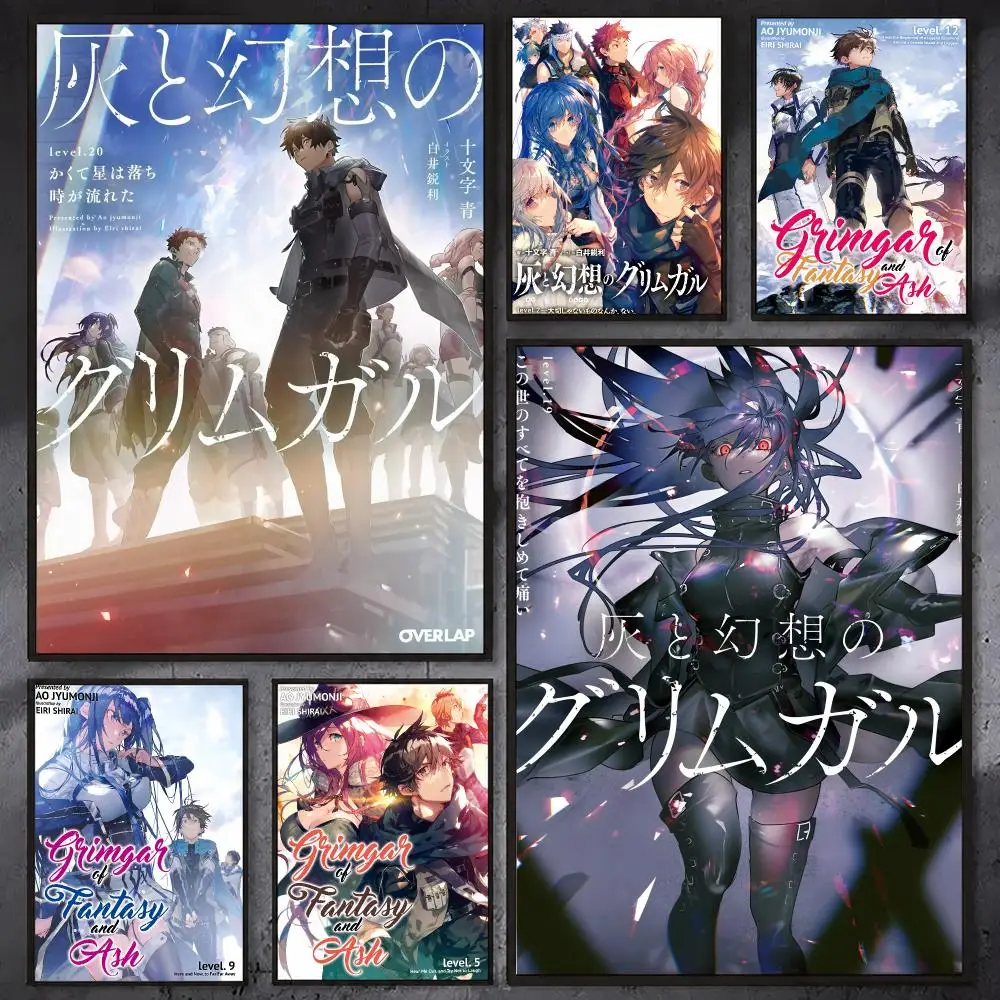 G-Grimgar Of F-Fantasy And A-Ash Poster Waterproof Sticky Wall Art Print For Bedroom Living Room Hallway Bar Home Decor