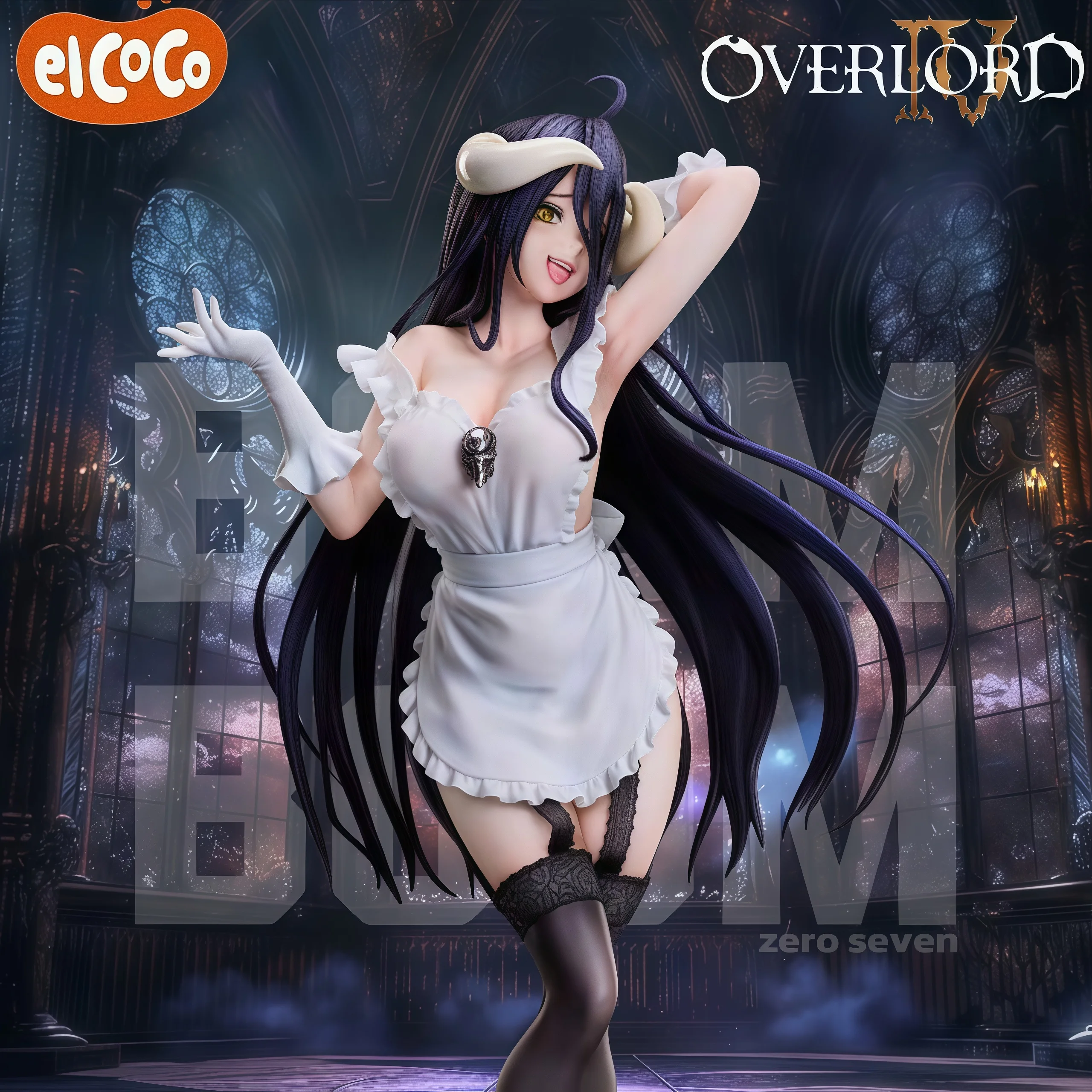 

Genuine OVERLORD Albedo Maid Costume PVC Figure Superb craftsmanship Collector Figurine Toys Desktop ornament Model doll gift