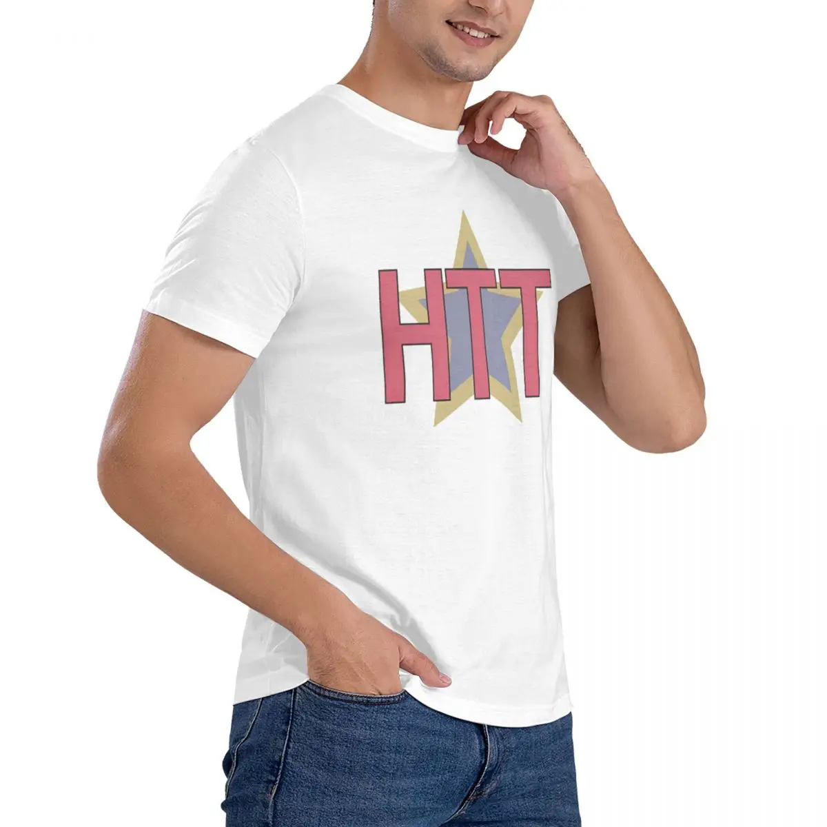 Engraçado K-On! Houkago Tea Time Camiseta unissex de algodão manga curta Anime sutil HTT roupas com gola redonda