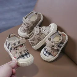 Zapatos de lona para niños y niñas, zapatillas deportivas informales de fondo suave, antideslizantes, planas, para correr