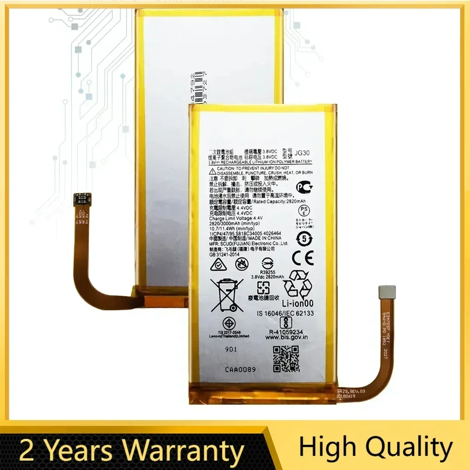 Mobile Phone Battery JG30 3000mAh for Motorola Moto J G7 XT1962-1 MotoJ, High Quality Batterij