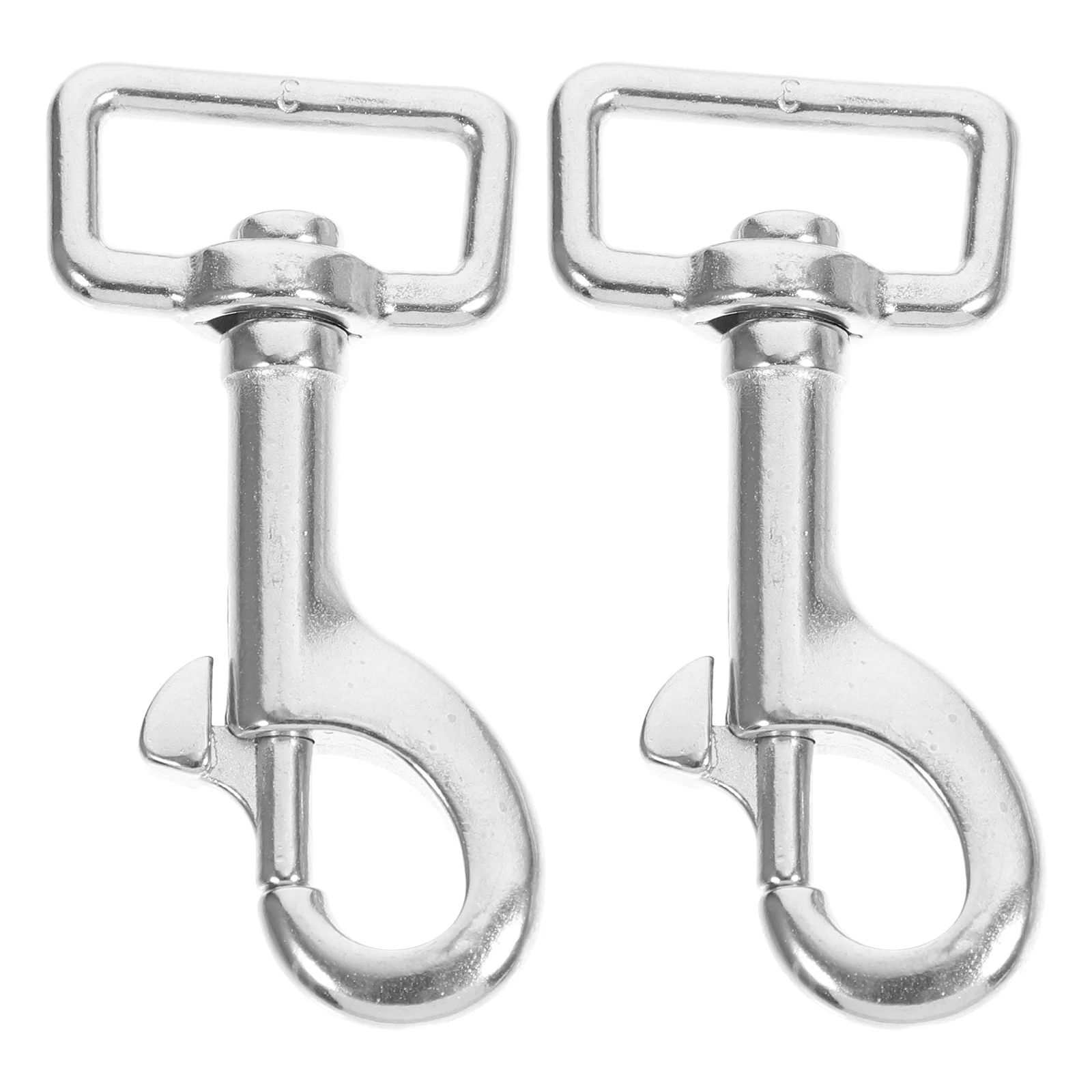 

2pcs Pet Leash Clip Stainless Steel Swivel Snap Hooks Heavy Duty Dog Bolt Spring Trigger Clasp Buckle Teaching Equipment