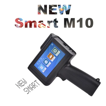 M10 Handheld Inkjet Printer 4.3 Inch Touchscreen Intelligent Barcode Printer Support Logo Date QR Code QuickDrying Ink Cartridge