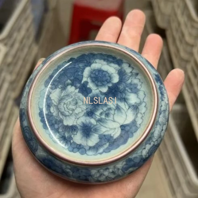 1pc Chinese Style Ceramic Tea Tray Living Room Coaster Kung Fu Tea Set Pairing Tea Lid Placement Tray Kitchen Bar Supplies