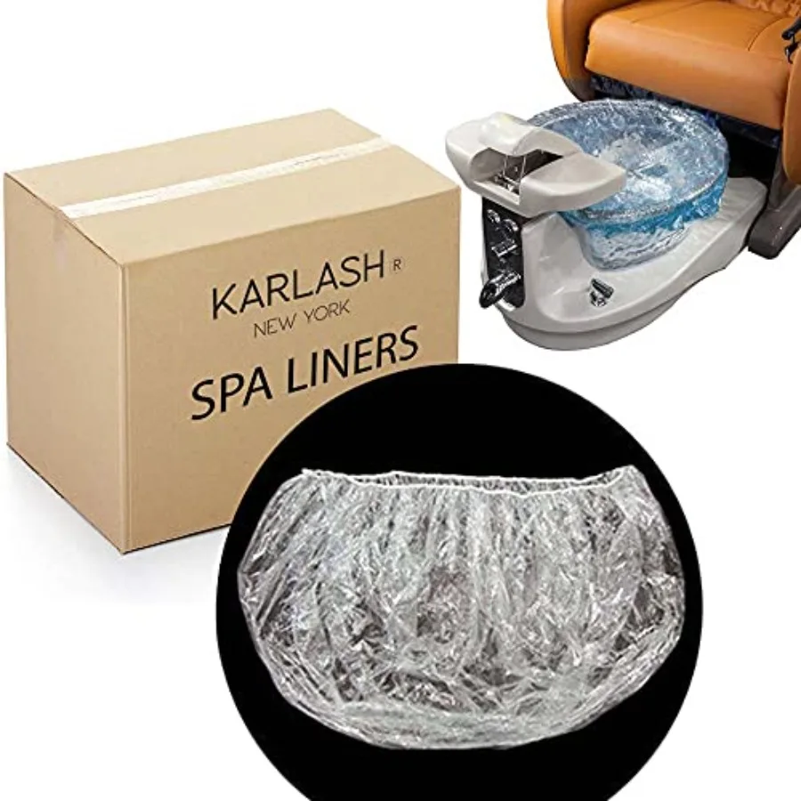 

PandaSpa by Karlash Ultra Premium Spa Disposable Liners One Size Fits Most Pedicure Spa 500pcs Non-Woven Fabric White Hygienic