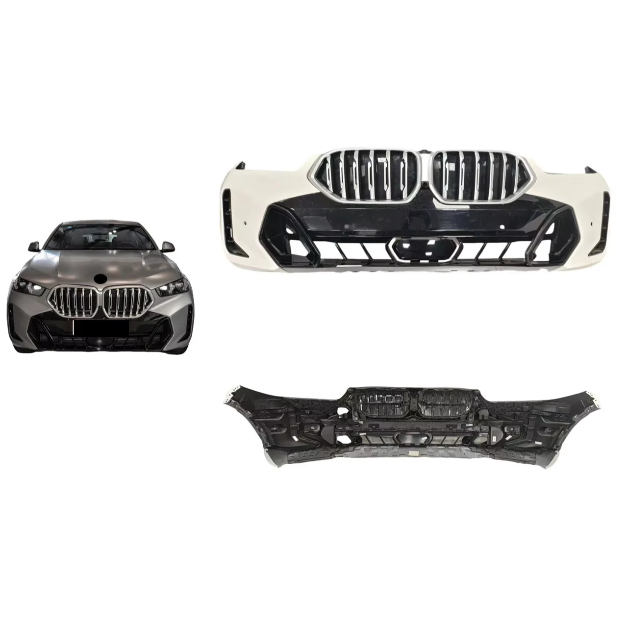 

RELI High Quality for BMW X6 G06 Front Bumper ABS Plastic Bodykit Auto Upgrade Replacement Easy Installation Stylish