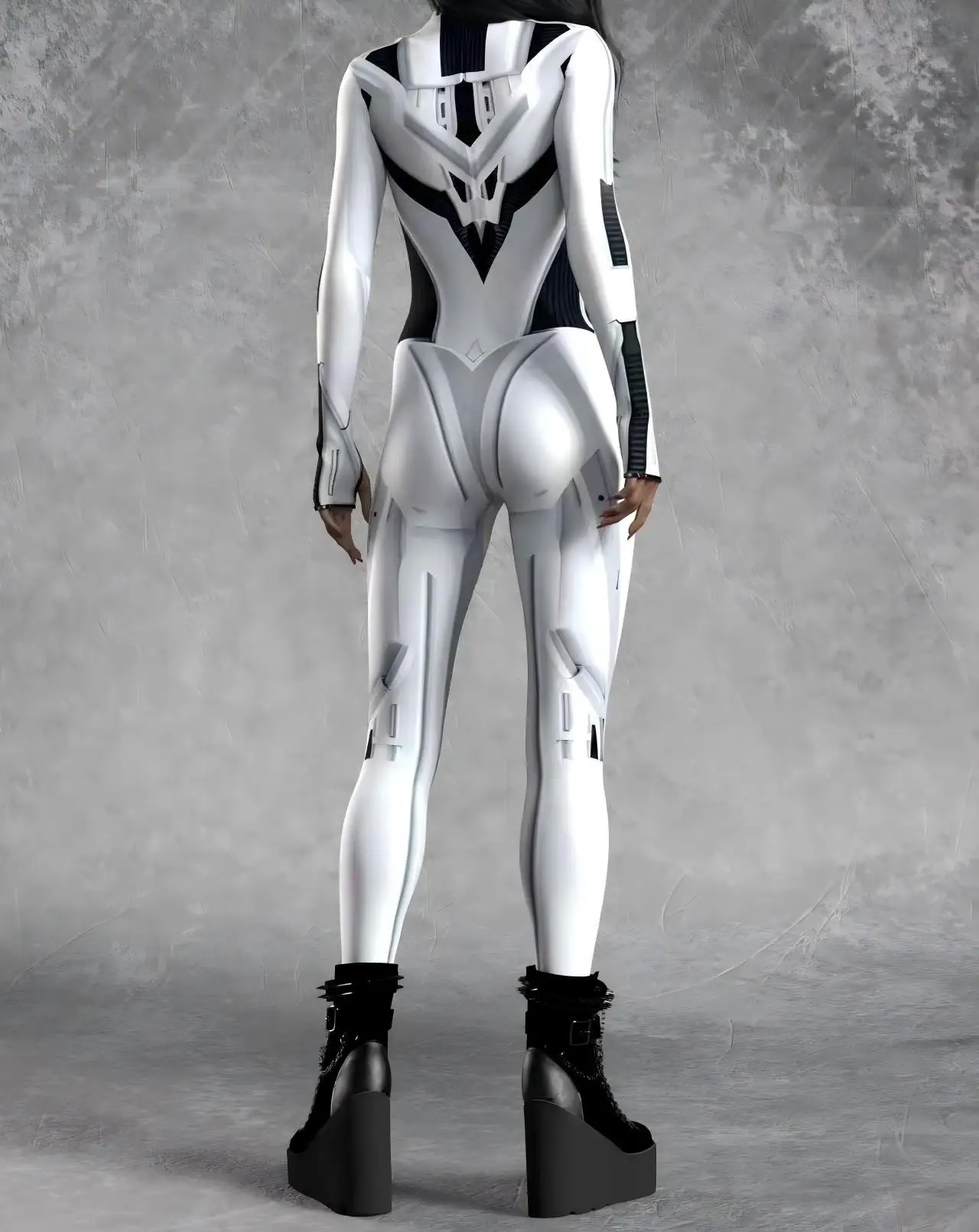 Modischer Rosa Erwachsenen-Damen-Jumpsuit Cosplay-Strumpfhose Punk-Steampunk-Bodysuit Karneval Bühnenauftritte Rollenspiel-Kostüm Neu 2026 – Detail 33