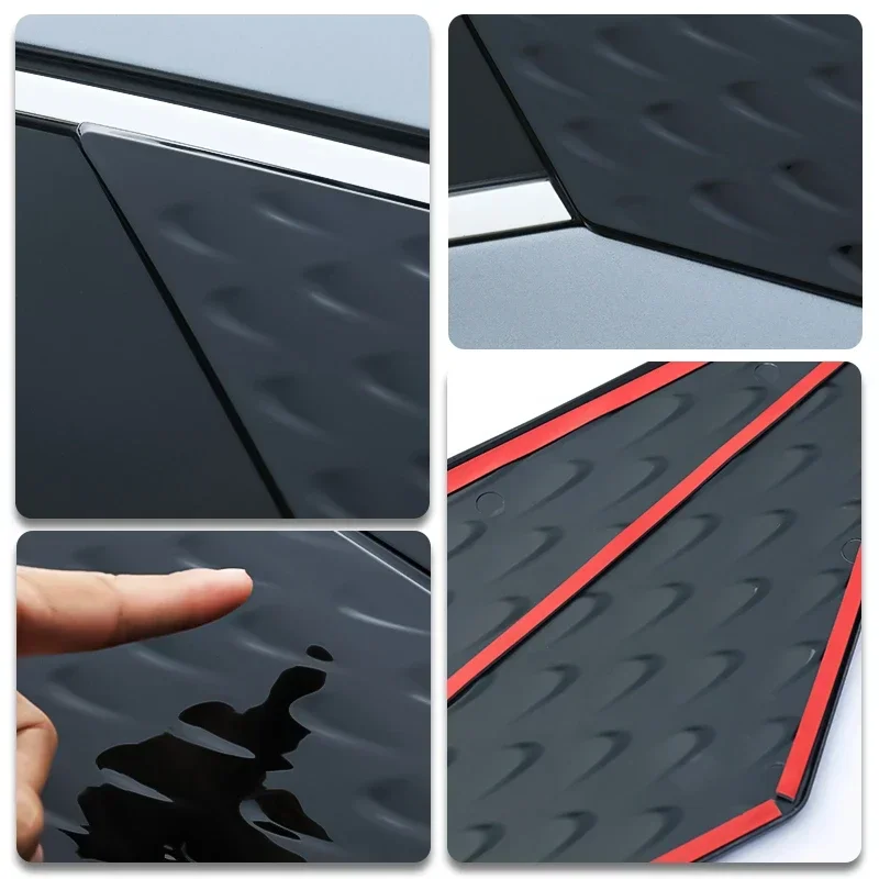 Car Window Pillar Posts Trim B C Column Cover Sticker Decal For BYD YUAN Plus ATTO 3 Champion Edition Auto sticker Accessories