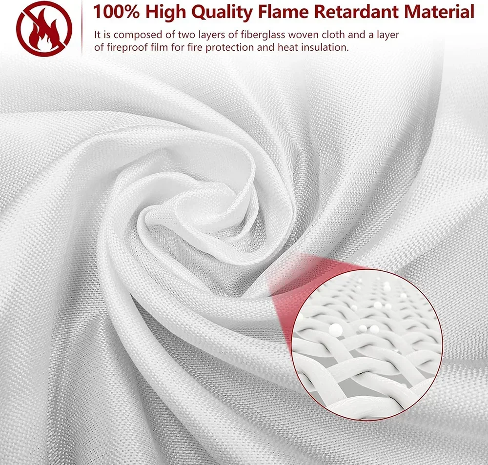 Feuer Decke Fiberglas Feuer Notfall Decke Unterdrückung Decke Flammhemmende Decke Notfall Überleben Sicherheits Abdeckung – Detail 4