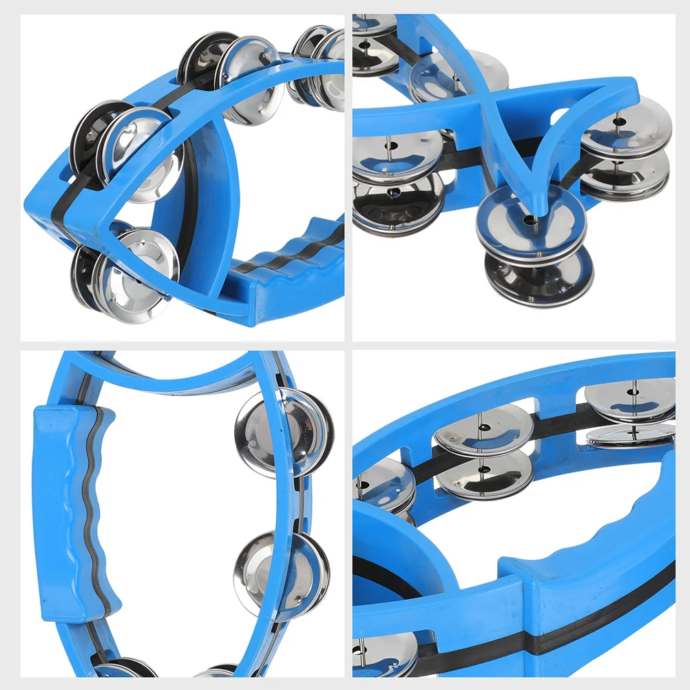 

2pcs Fish Shaped Hand Bell Double Row Shaking Bells Kids Percussion Musical Instrument For Party Stage Performance Early