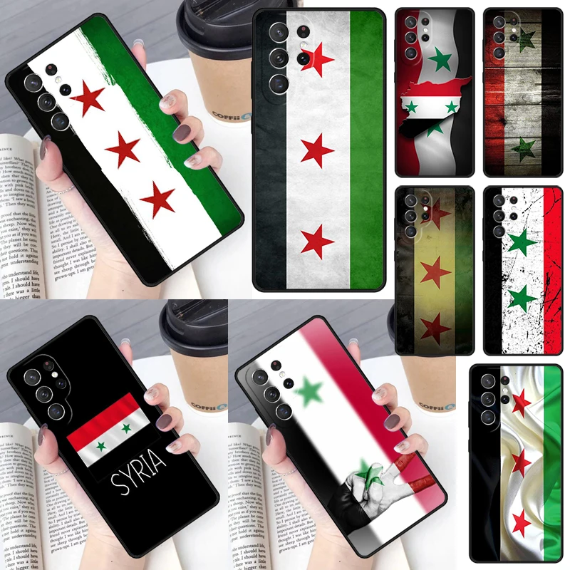 Syrian Syria Flag Phone Case for Samsung Galaxy S26 Ultra S25 S24 S23 S22 S21 S20 Note10 Plus FE Cover