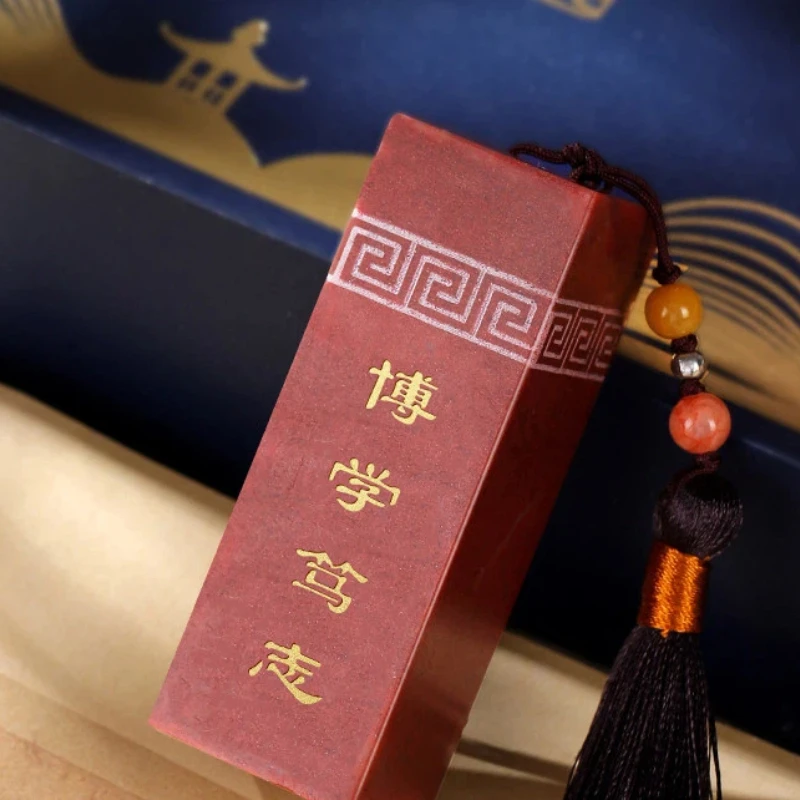 Shoushan Stone Customized Name Stamps Vintage Calligraphy Chinese Painting Book Collection Square Stamp Carving Personal Stamps