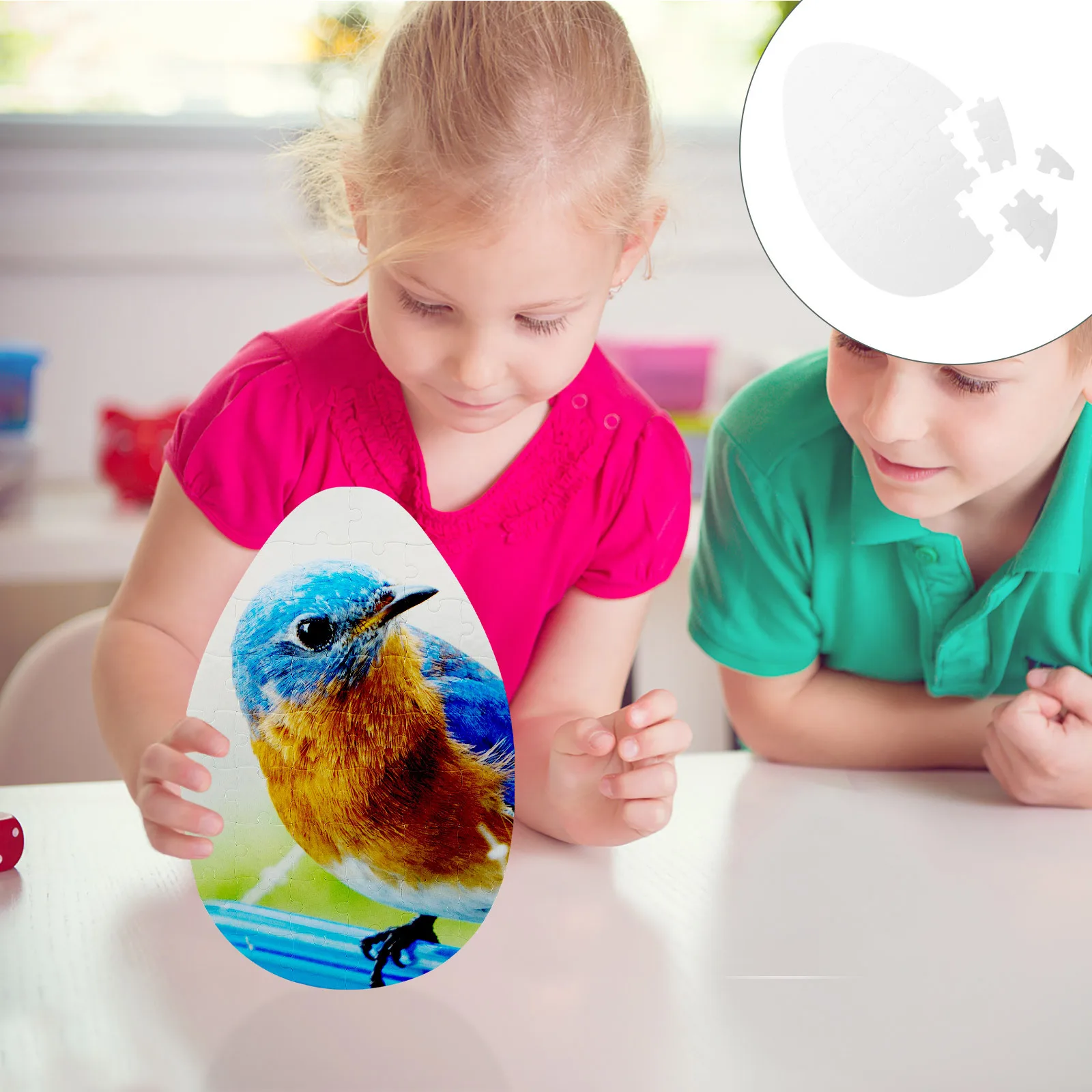 5 pièces chaleur blanc Puzzle bricolage artisanat jeu pour bricolage Puzzle enfants Sublimation Puzzle blancs Puzzle éducatif