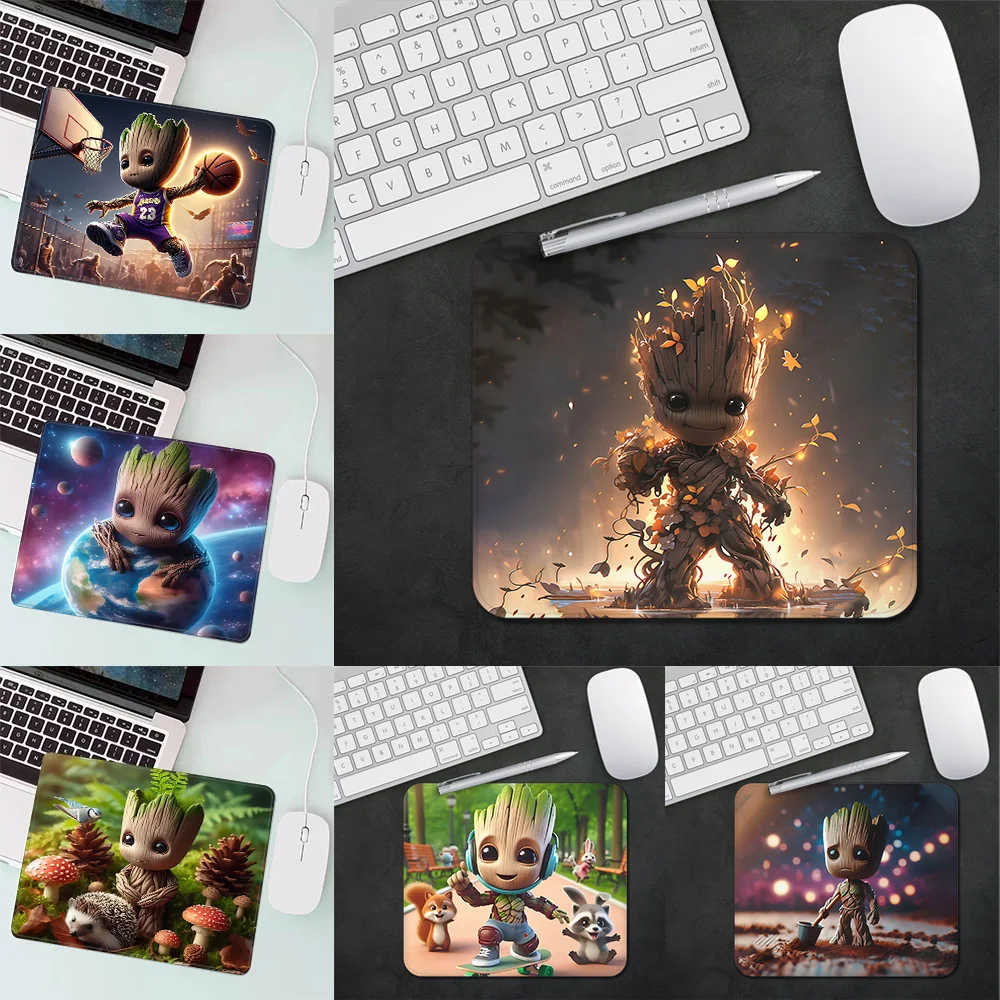 Baby Groots Gaming Mouse Pad XS Small Mousepad For PC Gamer Desktop Decoration Office Mouse Mat Deskmat Rug