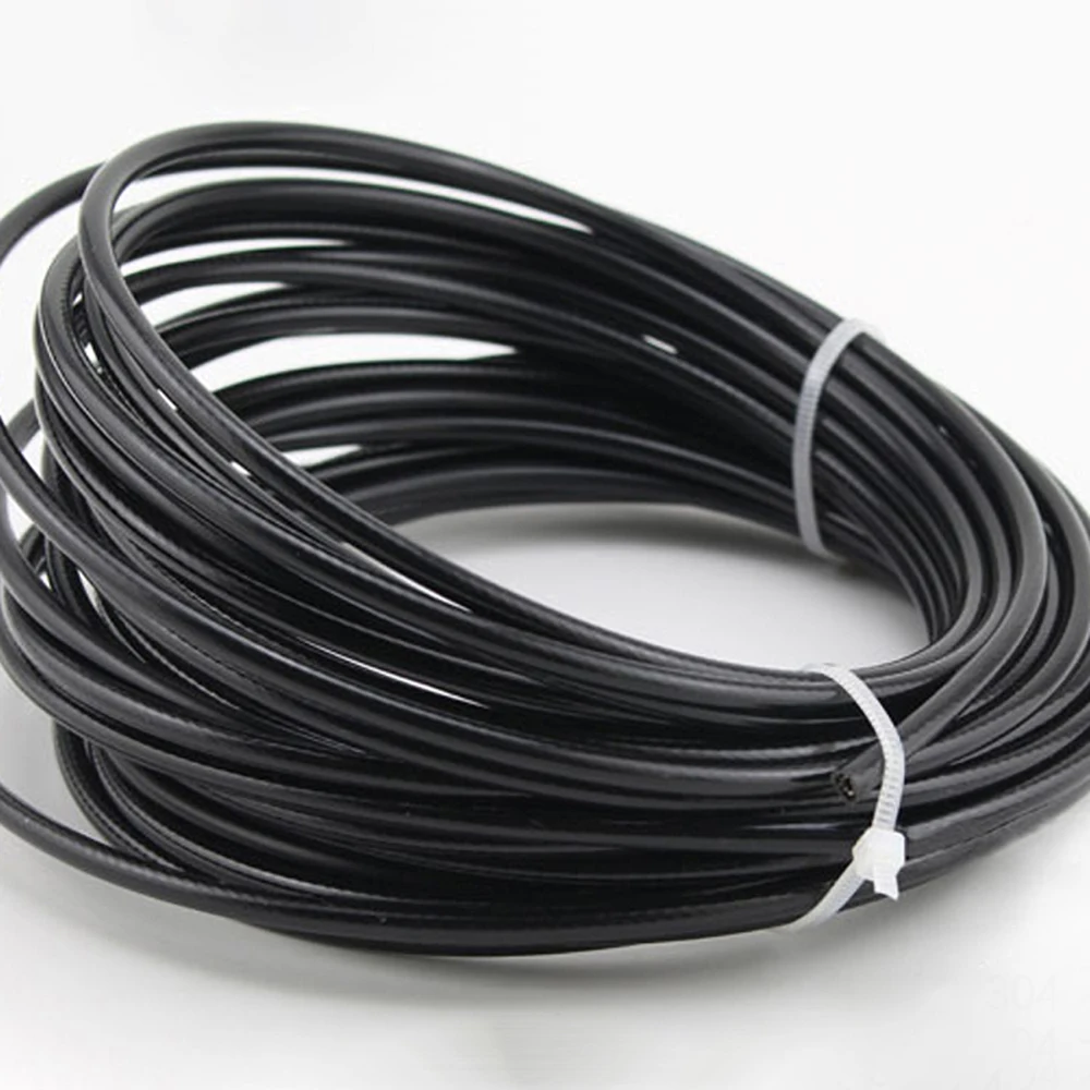 1/10 Meter Steel Black PVC Coated Flexible Wire Rope Soft Cable Transparent 304 Stainless Steel Clothesline Diameter 1mm-6mm