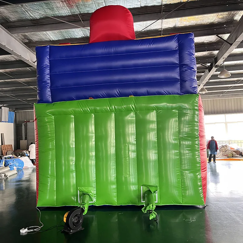 High Quality Inflatable Land Slide Clown Pattern For Children Jumping Play Outdoor