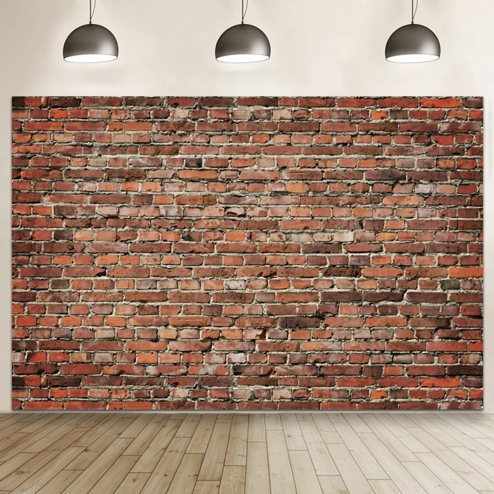Brown Brick Wall Backdrop Tiles Photography Backdrop Tiles Light Baby Shower Birthday Party Background Photo Booth Studio Props