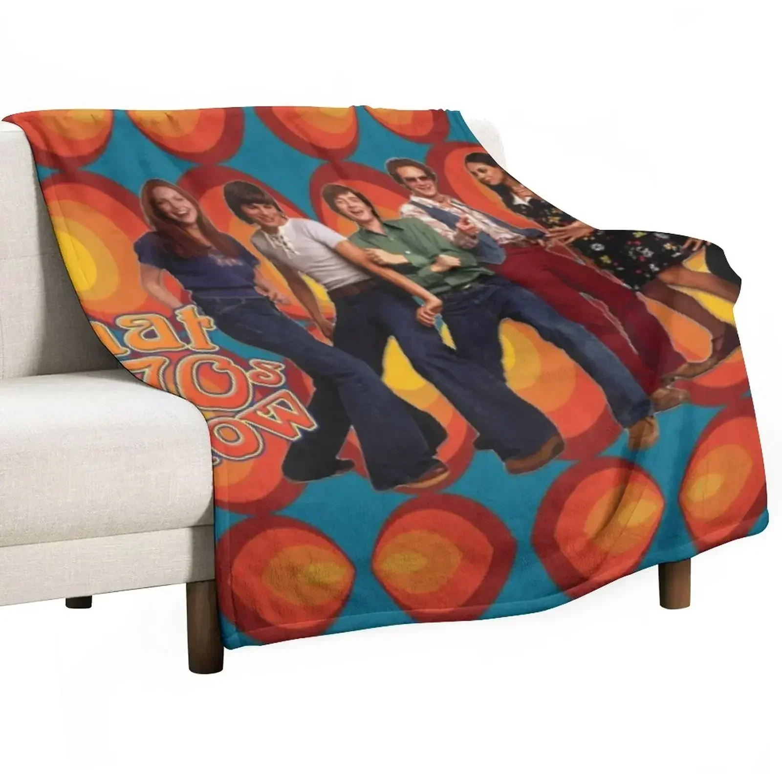 That 70s Show Circles Promo Throw Blanket Flannels Hairys Blankets