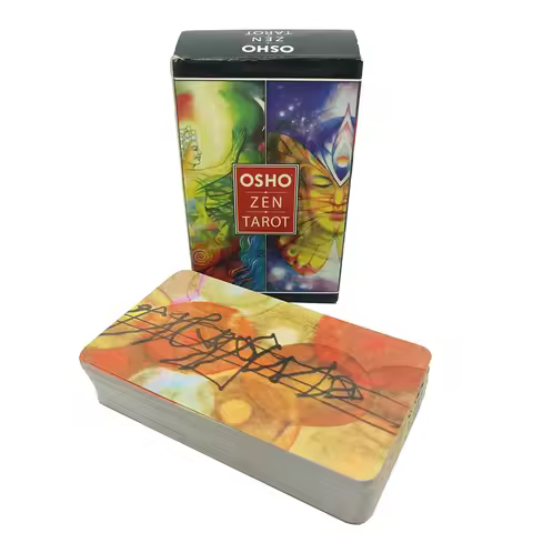 Tarot Cards for Beginners Osho New Zen Tarot Divination Fate Game Affectional Oracle Deck with Spanish English PDF Guidebook