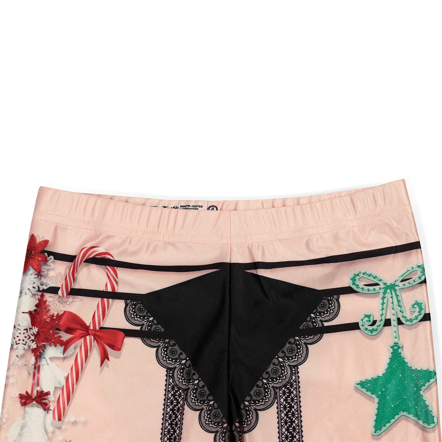 Nadanbao-pantalones de fiesta con estampado Digital 3D para mujer, mallas elásticas de cintura media, divertidas, Feliz Navidad