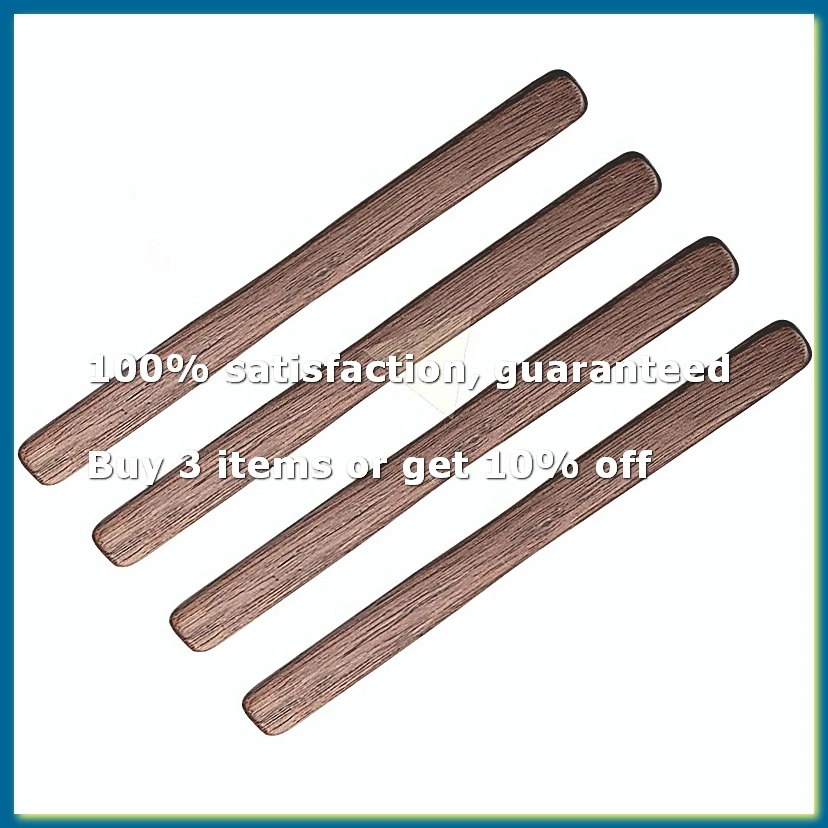 4Pc Black Walnut Wood Coffee Stirrers 6in Reusable Wooden Drink Stir Sticks for Coffee,Tea,Milk,Chocolate & Jam Spreader-ABPX