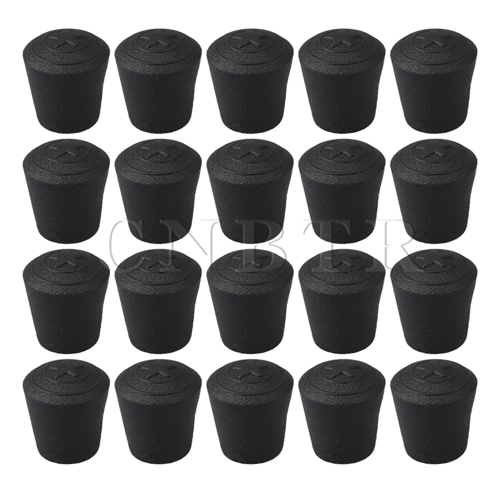 CNBTR 200PCS Arc Type Inner Dia 10mm Anti-Slip Synthetic Rubber Table Chair Leg Tips Caps