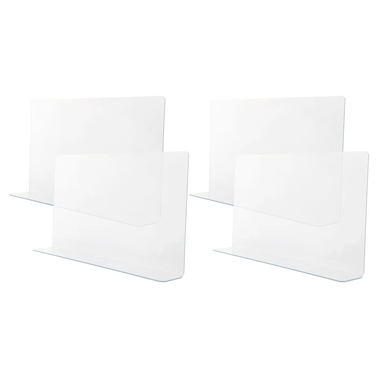 

4Pcs PVC Splash Guard for Tub 30x17.8x5cm Clear Shower Corner Water Guard Bath Tub Splashproof Barrier Bathroom Water