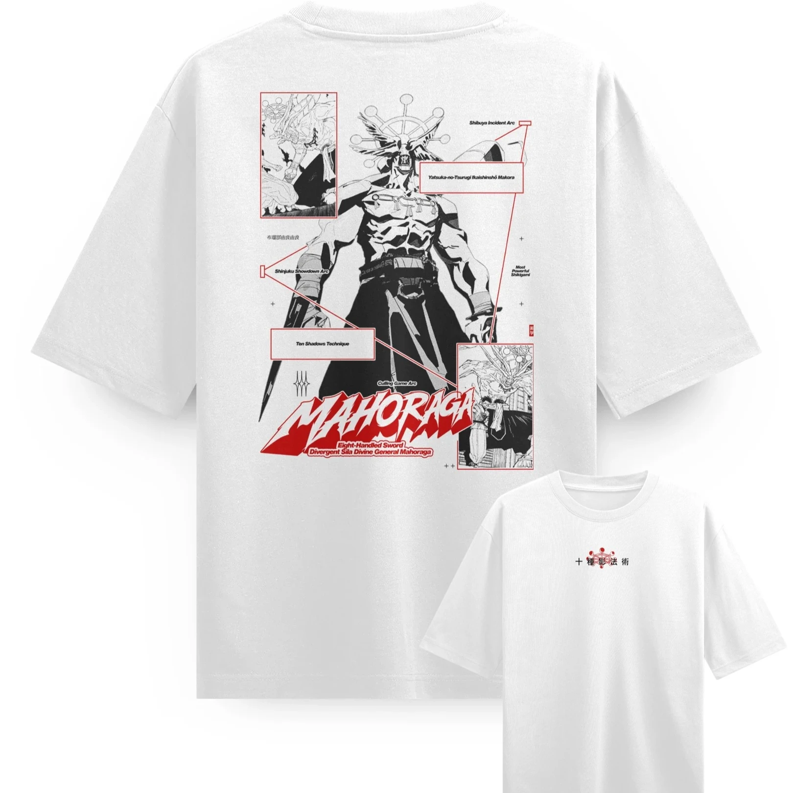 

Mahoraga Shikigam anime Jujutsu Kaisen Graphic T-Shirt 100%Cotton Oversized Shirt unisex Y2k Men Short Sleeve O-Neck Fashion New