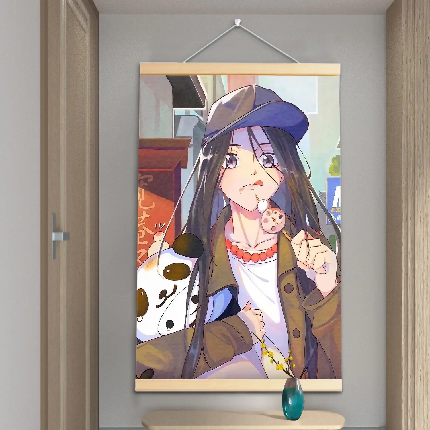 TheOutcast Yi Ren Zhi Xia Anime Poster Zhang Chulan Feng Baobao Canvas Wall Art Scroll for Bedroom Living Room