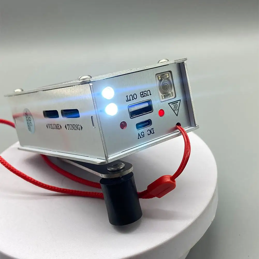 Outdoor Survival Hand Crank Power Generator Multifunctional SW FM Radio Emergency Phone Charger Ignition Lighting Device