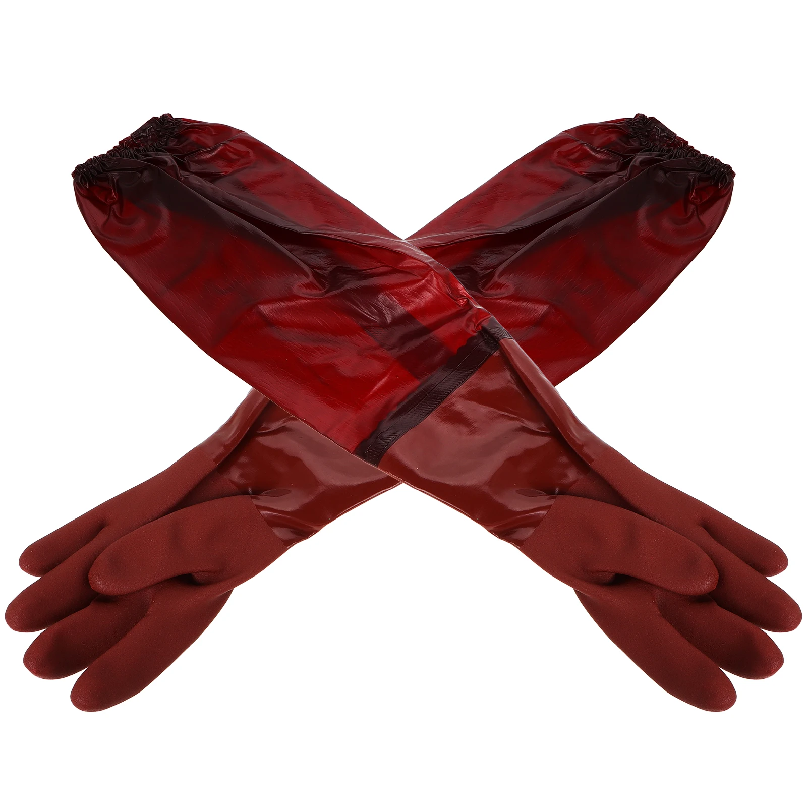 

Stab Proof Gloves Long Rubber Extended Length Dishwashing Laundry Cleaning Chemical Resistant Bull Tendon Warm Gardening Pond