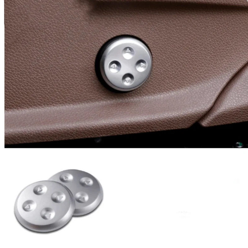 

2pcs Car styling Chrome Seat Adjust Switch Button Cover Panel Trim For Mercedes Benz GLC2015