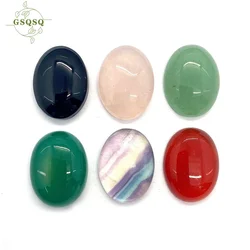 15x20mm Bead Cabochon Natural Gem Oval Loose Bead Cabochon Embossed Fitting DIY Charm Jewelry Making Ring Earring Accessories
