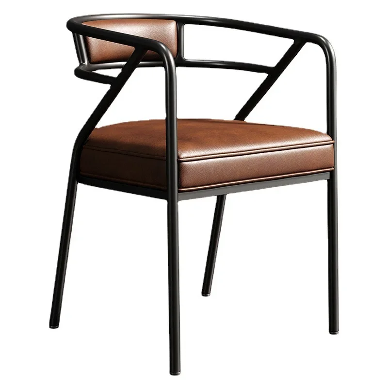 Nordic light luxury dining chairs, home stools, Internet celebrity leisure back chairs, modern restaurants