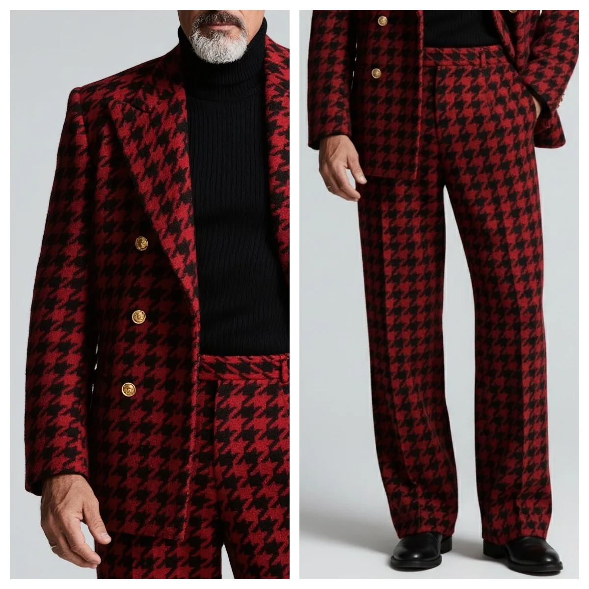 الحديثة الجديدة مصمم بدل زفاف للرجل 2 قطعة السترة النباتات مزدوجة الصدر بلغت ذروتها ملابس مكتب الأعمال حسب الطلب