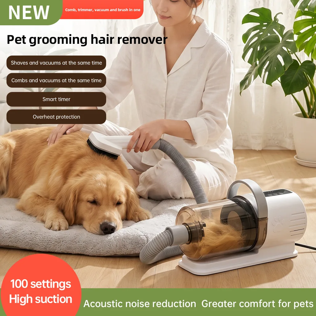 New Hot Selling All-in-One Pet Hair Care Device With Blower Vacuum Shaver & Trimmer For Cats And Dogs view 5