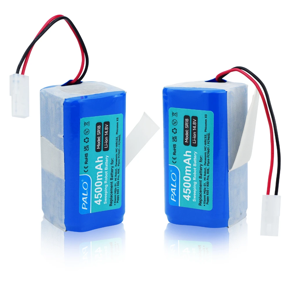 XIAOMI MIJIA Mi 로봇 진공 청소기 필수 G1 MJSTG1 SKV4136GL H18650CH R30용 PALO 14.4V 4500mAh 리튬 이온 충전지