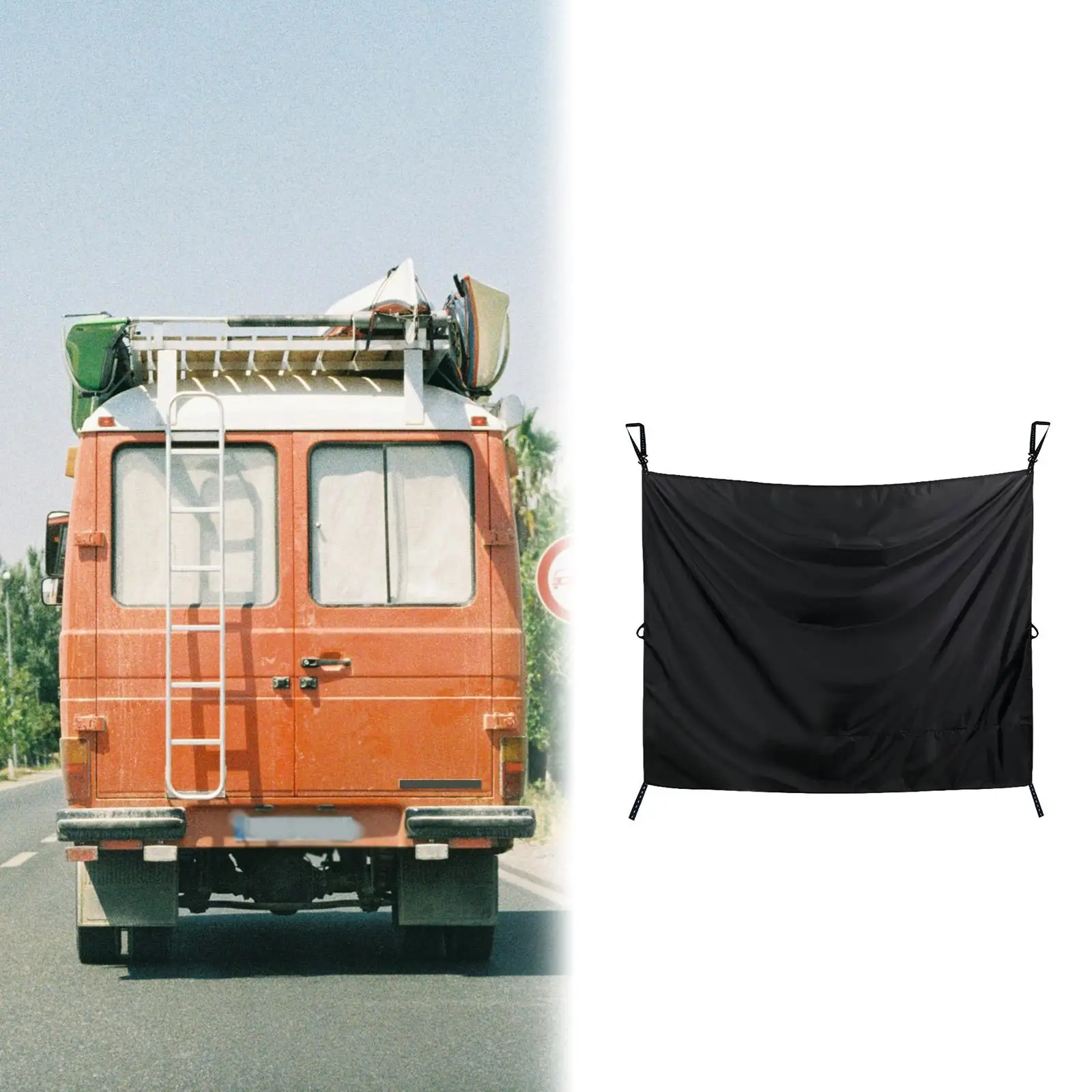 Car Privacy Curtain Car Divider Curtain Adjustable Shade Cover for Reading Beach Changing Clothes Breastfeeding Trips
