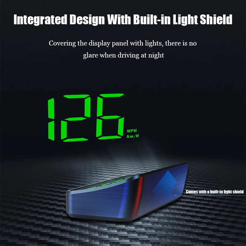 Car Head Up Display Hood Automotive General GPS HD Speedometer Compass Car Display Manufacturer Windshield Digital Speedometer
