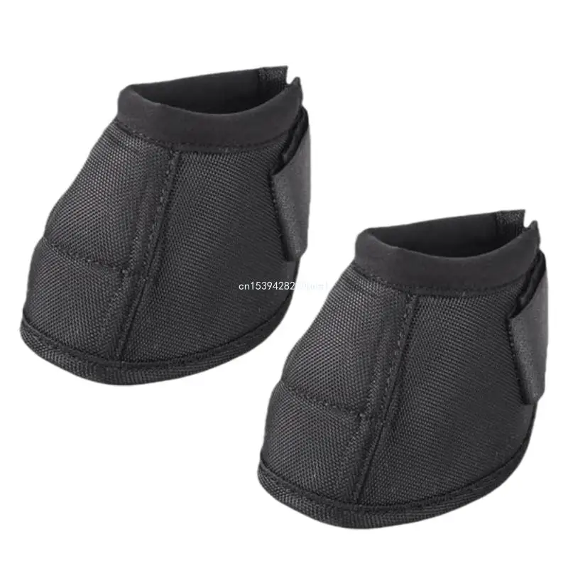 

Horse Protective Bells Boot Soft Equine Boot Tear Resistant Horse Care Boot Equestrians Equipment for Horses Easy to Use