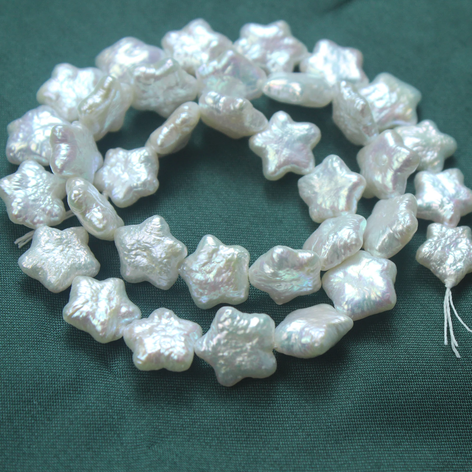 Natural Baroque Freshwater Pearl Star Pentagram DIY Handmade Pendant Bracelet Necklace Alien Perforated Beads