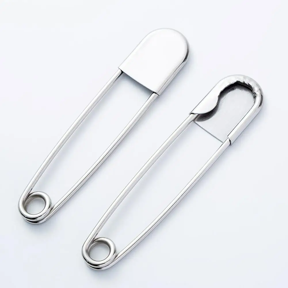 NEW High Quality 1Pc 12.8cm Stainless Steel Safety Pins DIY Stitch Sewing For Jewelry Making Crafts Scarf Safety Pin Brooch