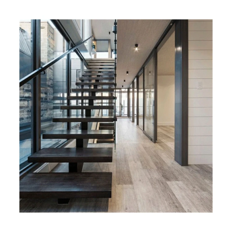 Straight Stairs Antique Style Interior Stairs Villa Design Photos High Quality Aluminum  Metal