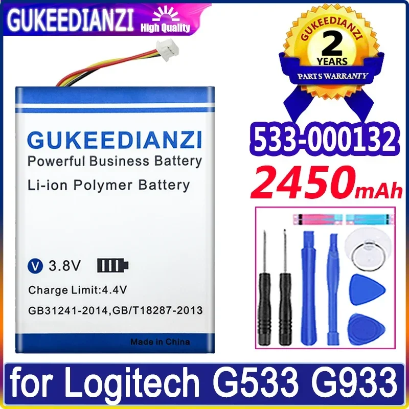 

Mobile Phone Batteries 2450mAh - 4000mAh 533-000132 Mouse For Logitech G533 G933 G533S G933S G935